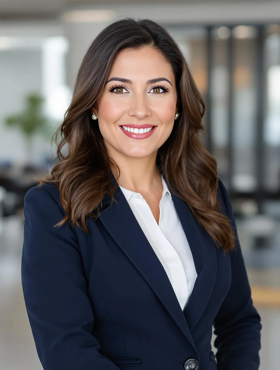 KI-generiertes Bewerbungsfoto - Geschäftsfrau