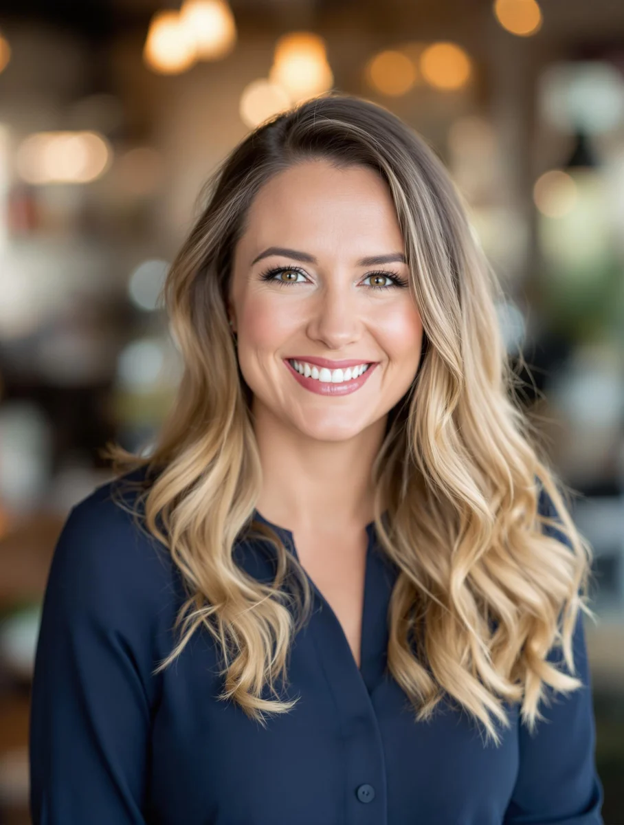 KI-generiertes Bewerbungsfoto - Business Frau