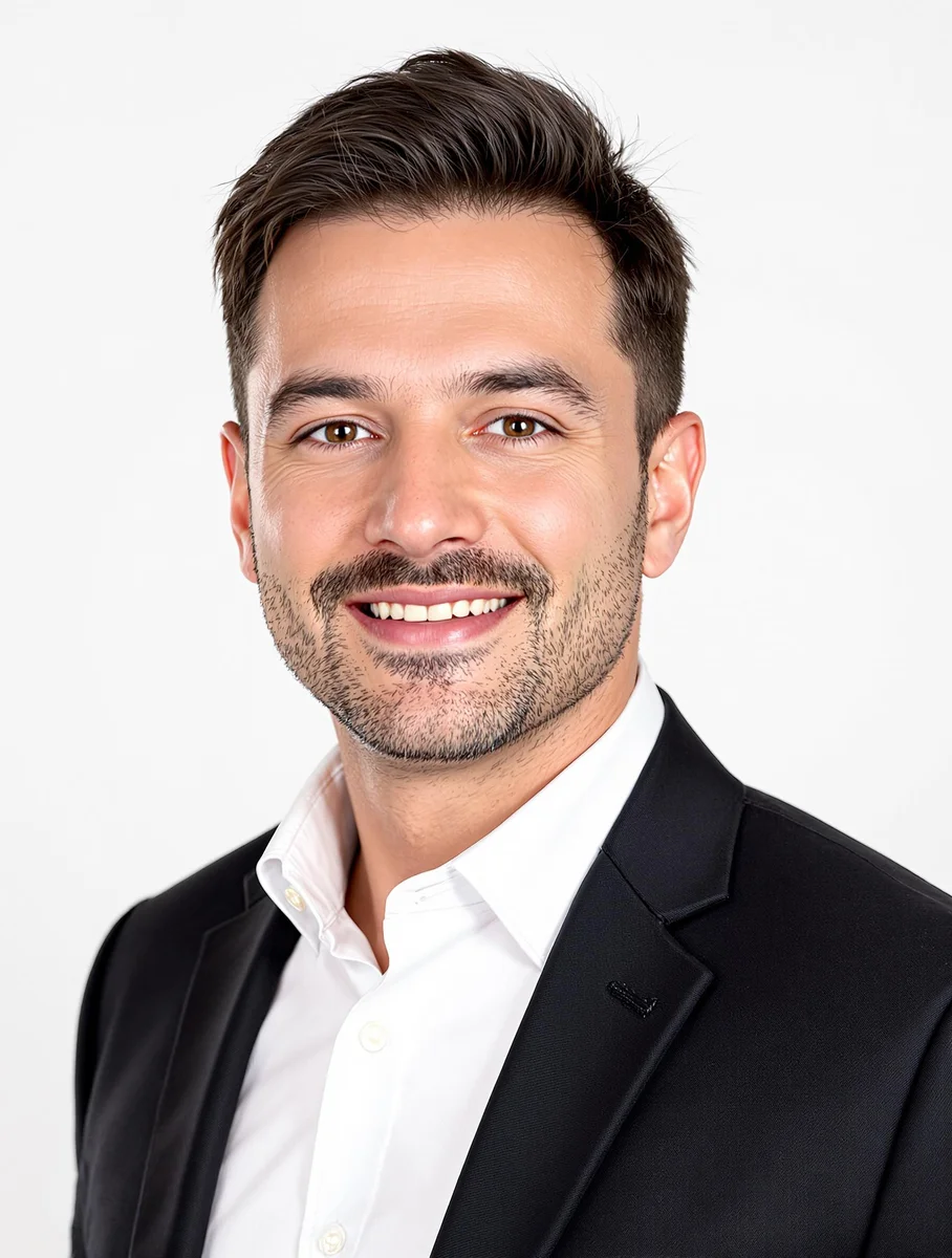 KI-generiertes Bewerbungsfoto - Professioneller Mann